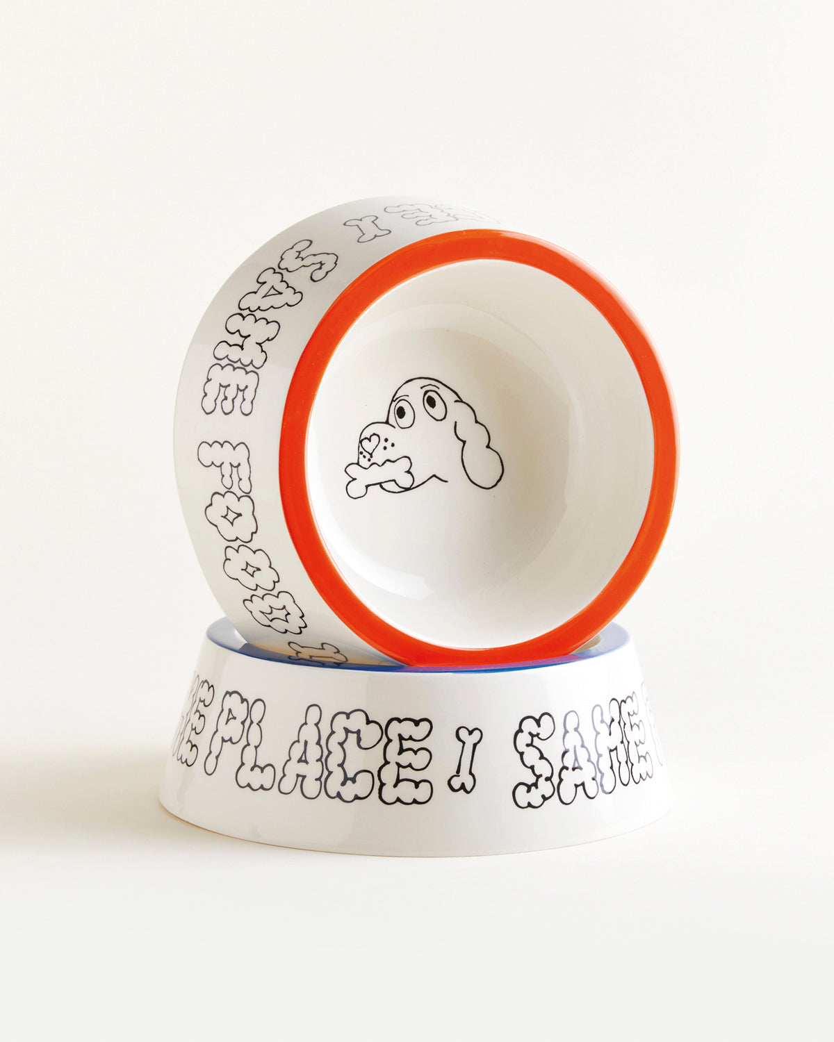 DOG BOWL SET - LARGE| Jimu Kobayashi